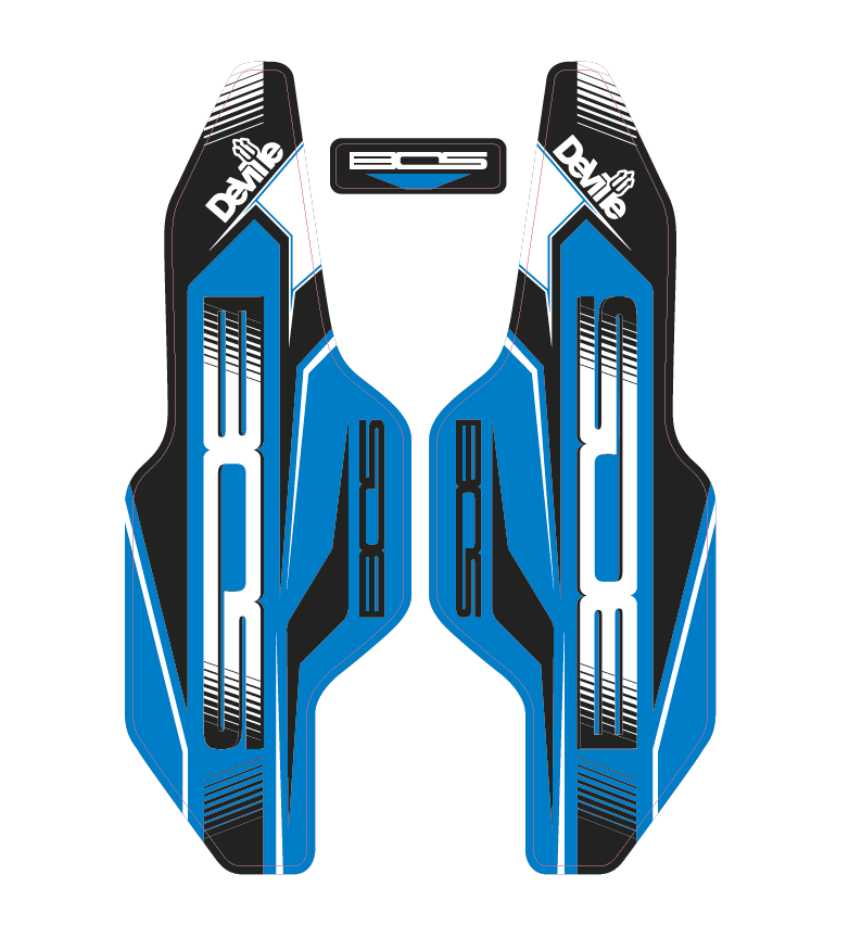 Mountain Bike Forks Graphics (2014-2018 bundle Pack) - AndDesign Motocross Templates