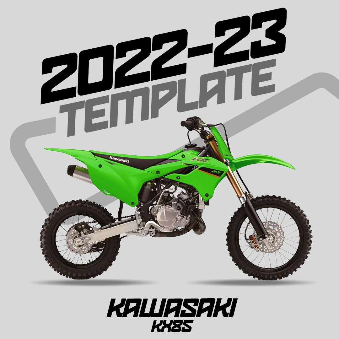 KAWASAKI - KX85 (2022-2023) Template - AndDesign Motocross Templates