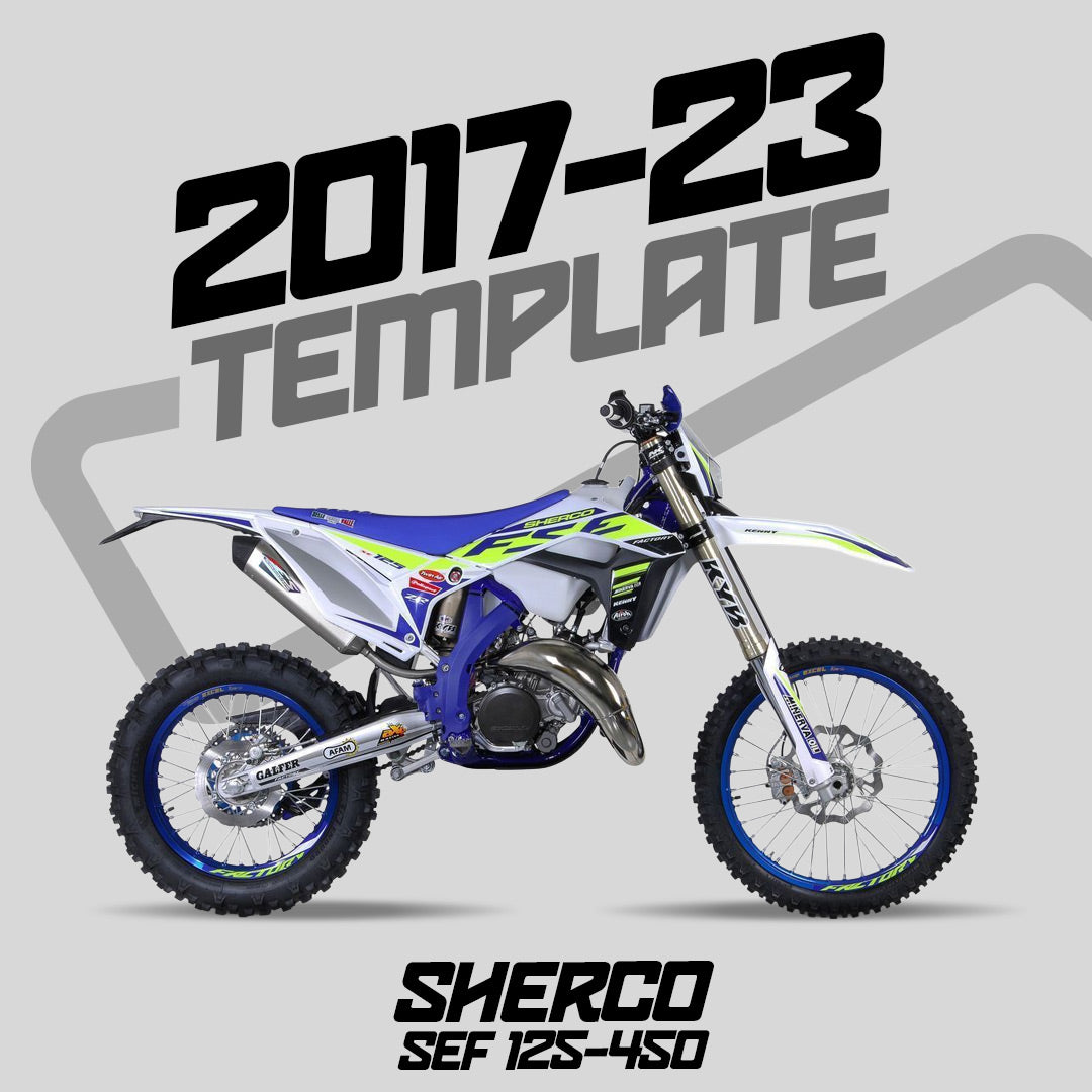 SHERCO - SEF 125-450 (2017-2023) Template - AndDesign Motocross Templates