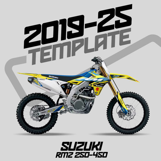 SUZUKI RMZ 250-450 (2019-2025) Template - AndDesign Motocross Templates