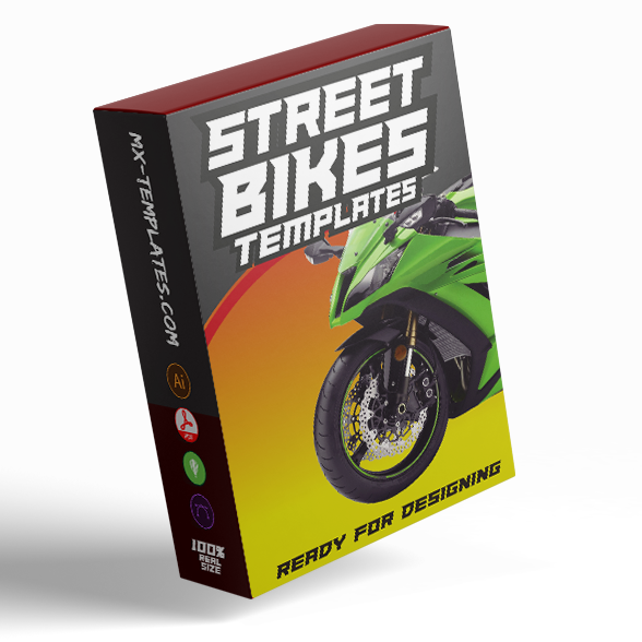 Street Bikes Templates (bundle Pack) - AndDesign Motocross Templates