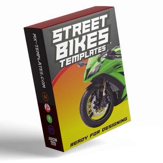 Street Bikes Templates (bundle Pack) - AndDesign Motocross Templates