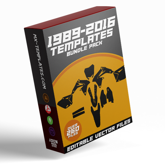 1989-2016 Motocross Templates (bundle Pack) - AndDesign Motocross Templates