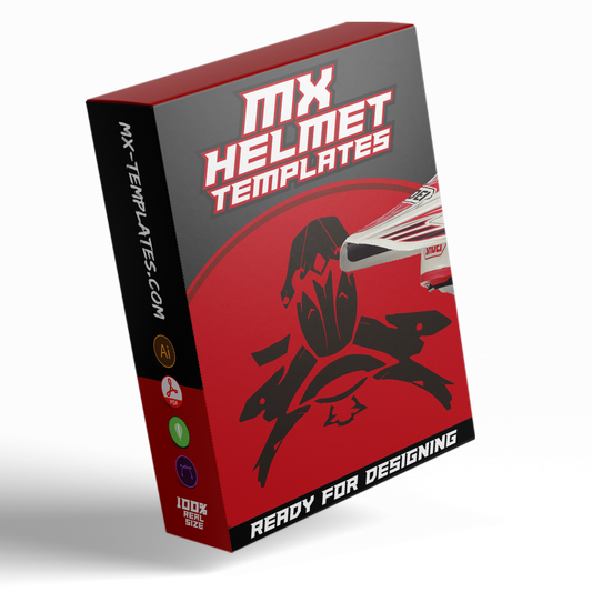 Motocross Helmet Templates (bundle Pack) (15 files) - AndDesign Motocross Templates