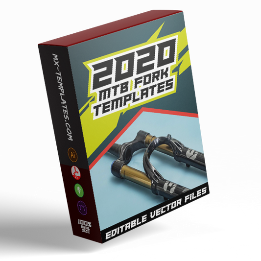 Mountain Bike  Forks Graphics (2020 Templates bundle Pack) - AndDesign Motocross Templates