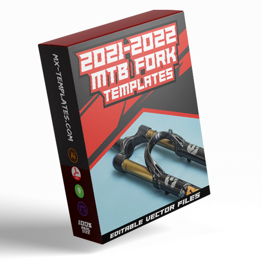 Mountain Bike  Forks Graphics (2021-22 Templates bundle Pack) - AndDesign Motocross Templates