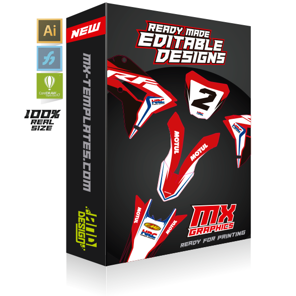 Ready Made editable MX and Enduro Bundle designs (vol. 1)