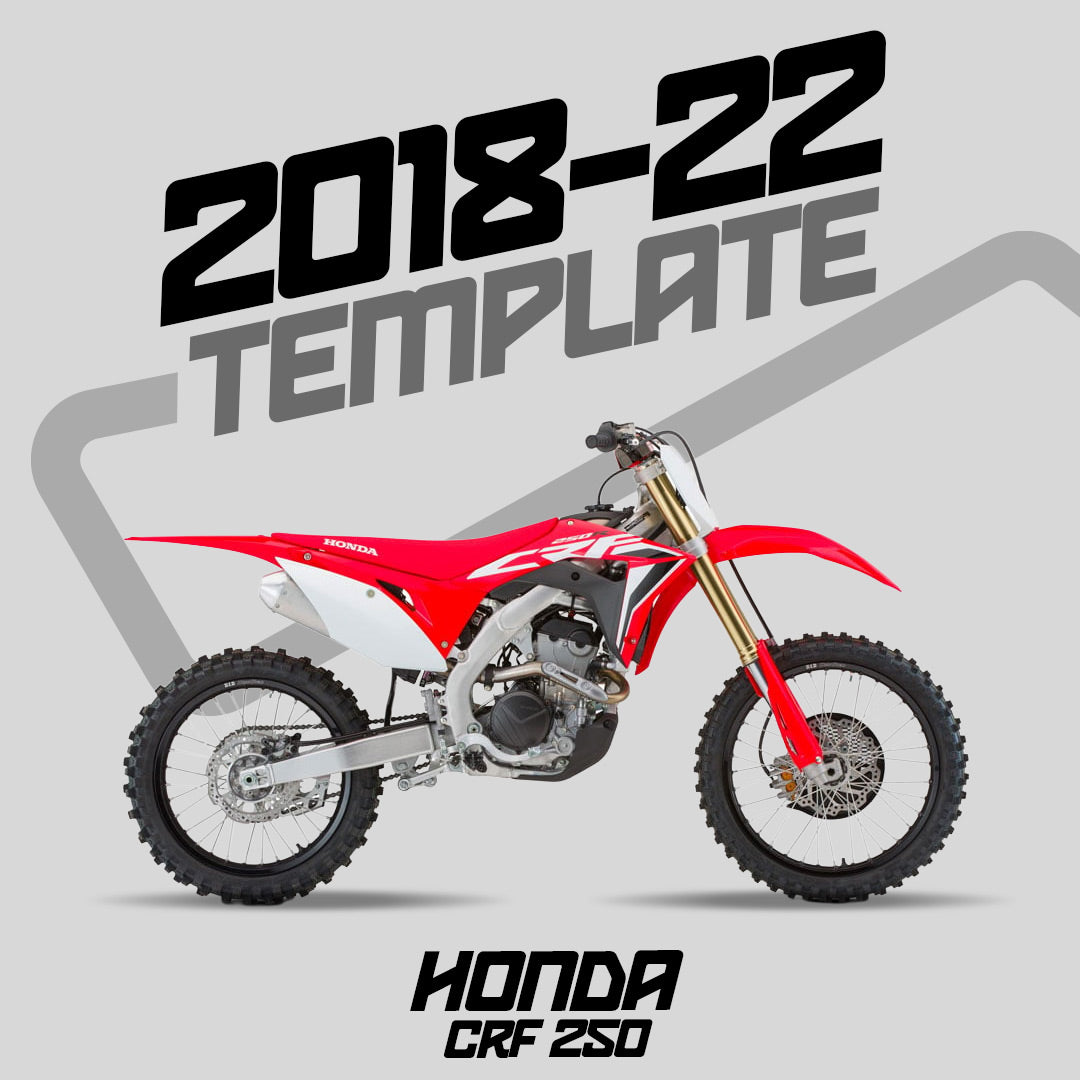 HONDA - CRF250 (2018-2022) Template - AndDesign Motocross Templates