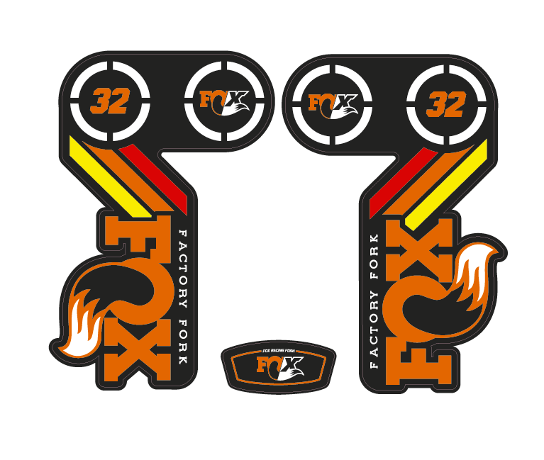 Mountain Bike Forks Graphics (2014-2018 bundle Pack) - AndDesign Motocross Templates