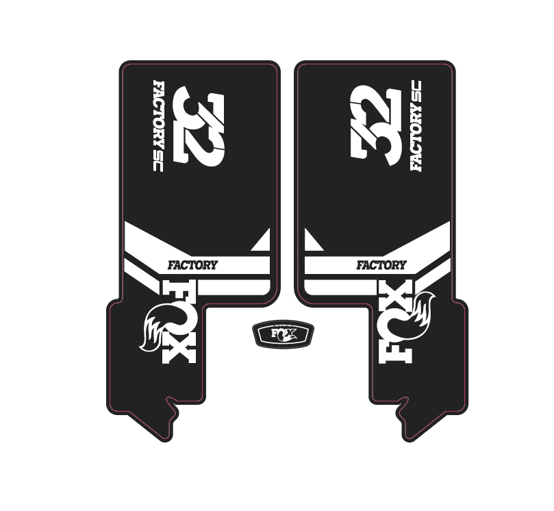 Mountain Bike Forks Graphics (2014-2018 bundle Pack) - AndDesign Motocross Templates