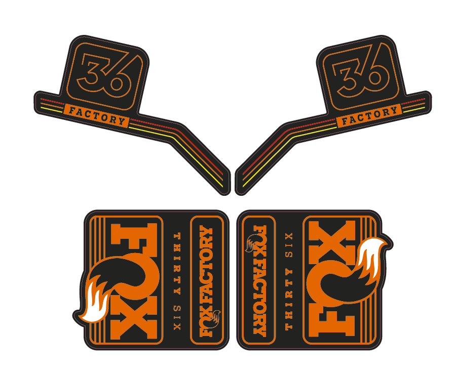 Mountain Bike Forks Graphics (2014-2018 bundle Pack) - AndDesign Motocross Templates