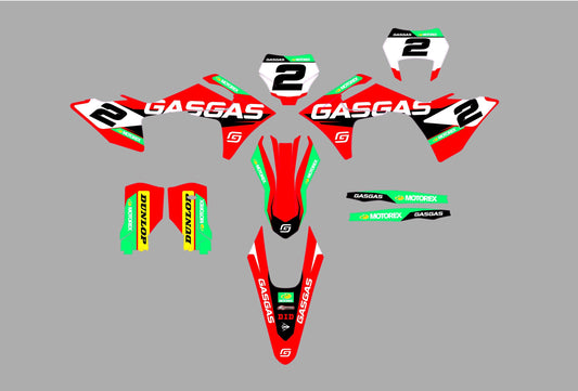 GasGas - EC-MC All models - 2024-2025 (kit 01) - AndDesign Motocross Templates
