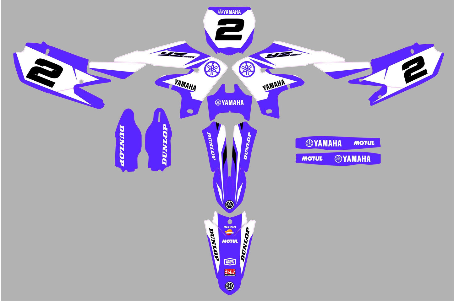 Yamaha - YZF450_(2018-2023) (kit 04) - AndDesign Motocross Templates