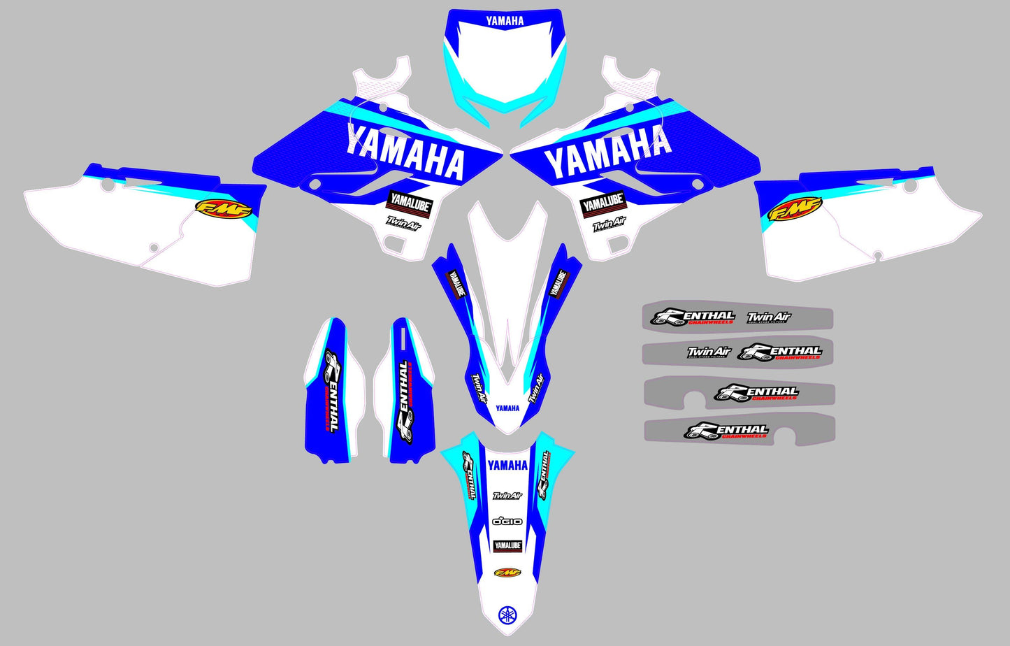 Yamaha - YZ125-250 (2015-2020) (kit 07) - AndDesign Motocross Templates
