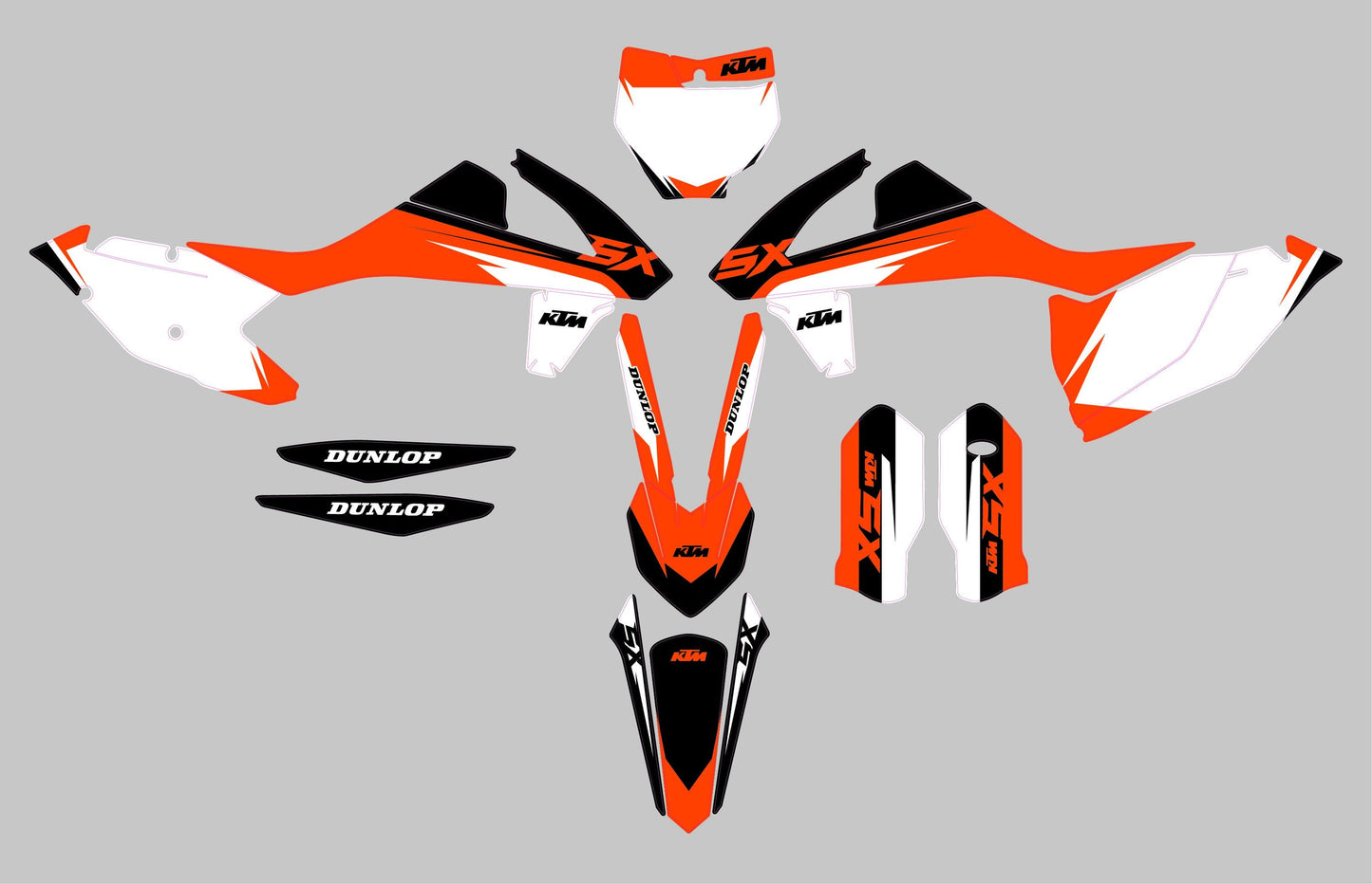 KTM SX 250- 450_(2016-2018) (kit 11) - AndDesign Motocross Templates