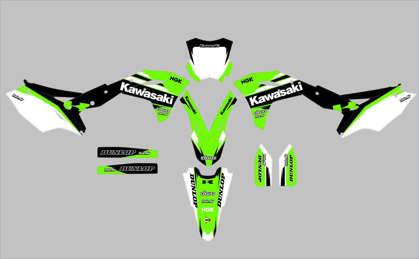Kawasaki KXF 250-450_(2017 - 2020) (kit 13) - AndDesign Motocross Templates