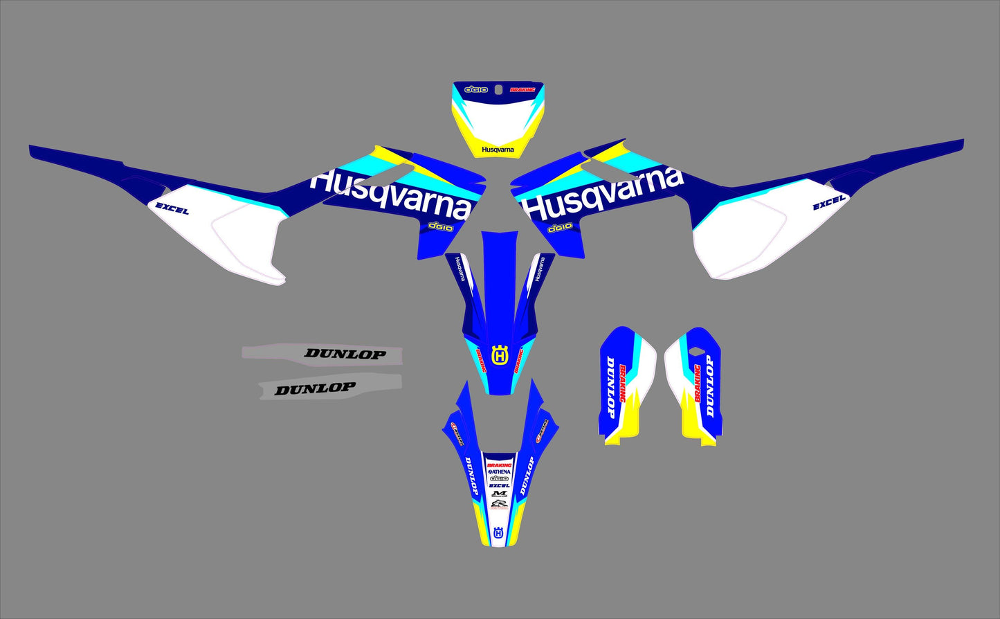 Husqvarna TC FC 125-250-450 (2016-2018) (kit 03) - AndDesign Motocross Templates