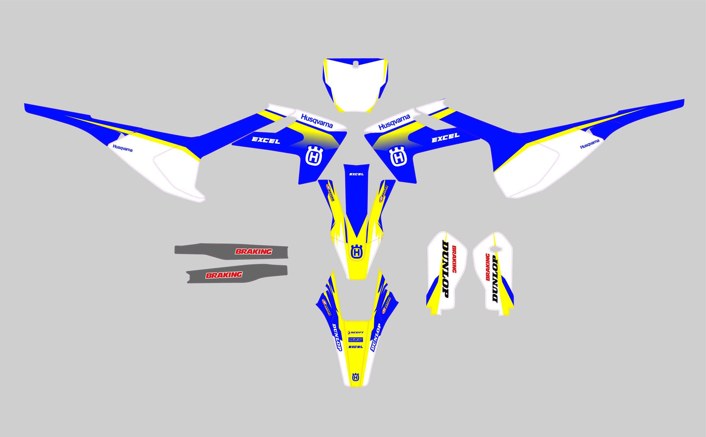 Husqvarna TC FC 125-250-450 (2016-2018) (kit 04) - AndDesign Motocross Templates