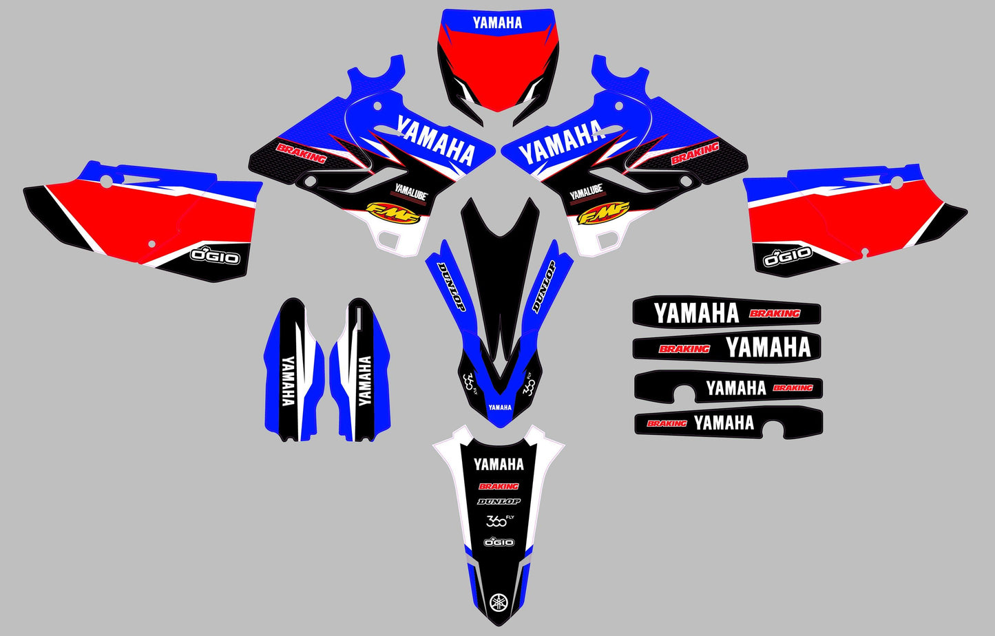 Yamaha - YZ125-250 (2015-2020) (kit 09) - AndDesign Motocross Templates