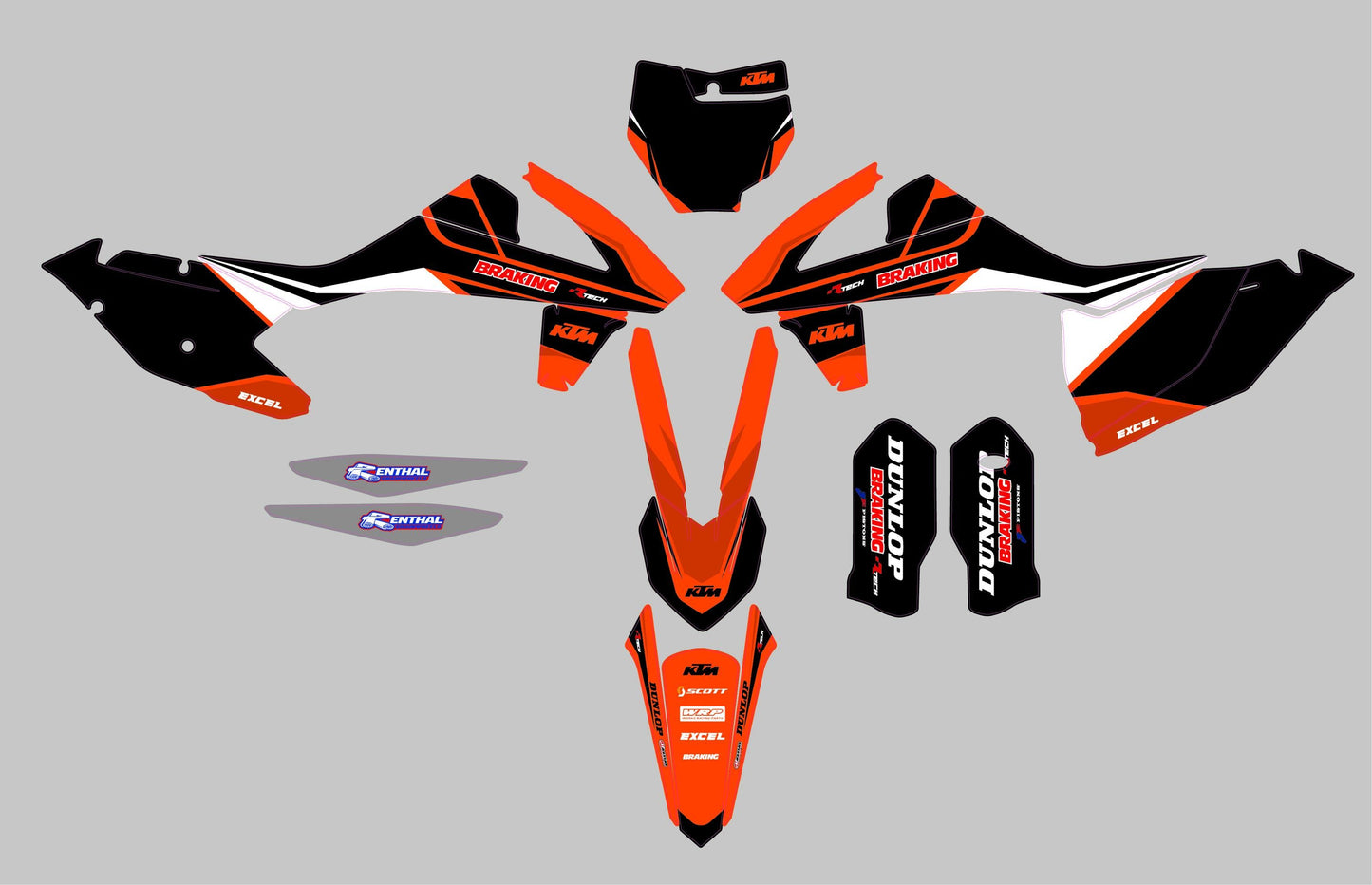 KTM SX 250- 450_(2016-2018) (kit 12) - AndDesign Motocross Templates