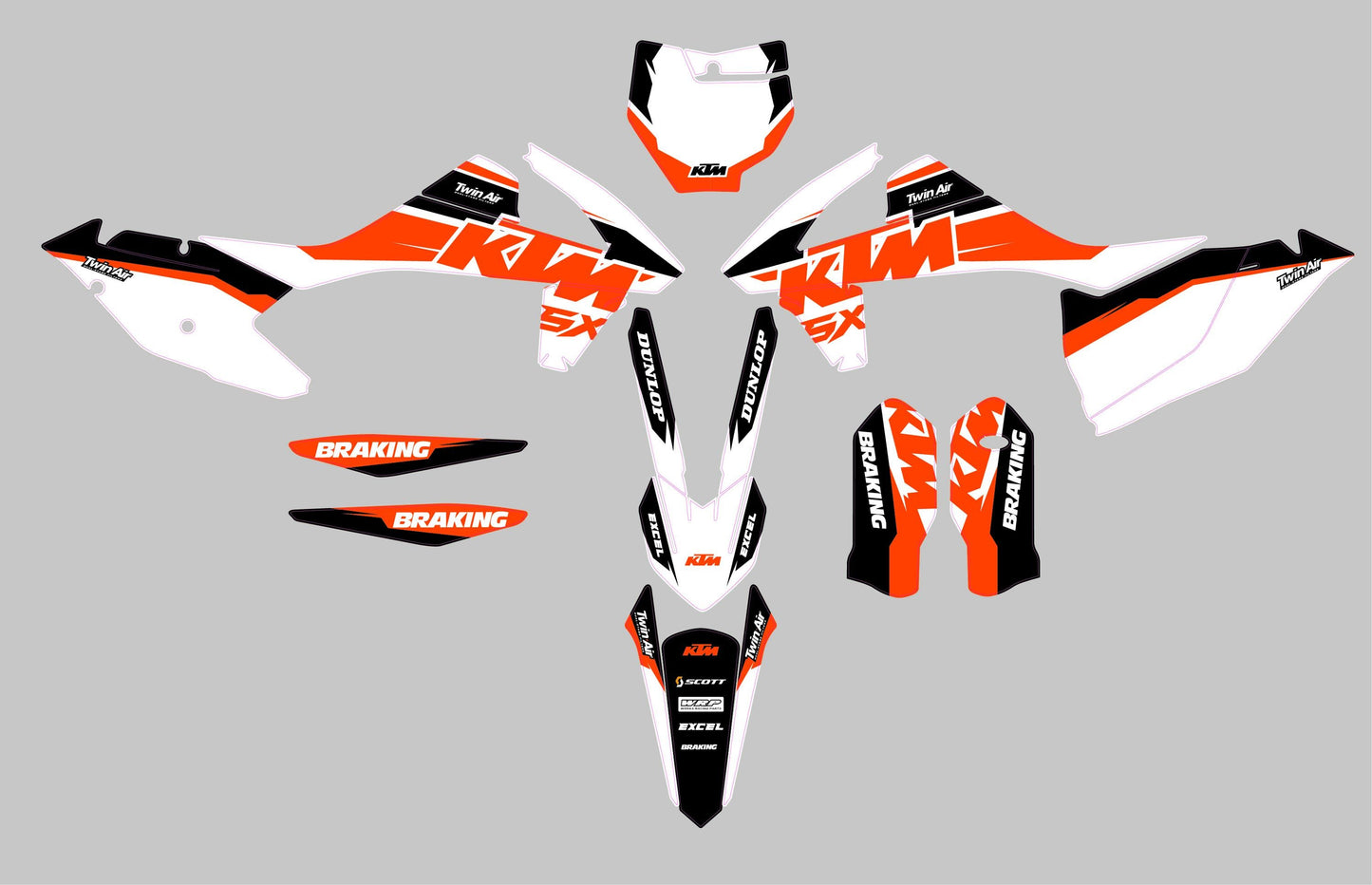 KTM SX 250- 450_(2016-2018) (kit 13) - AndDesign Motocross Templates
