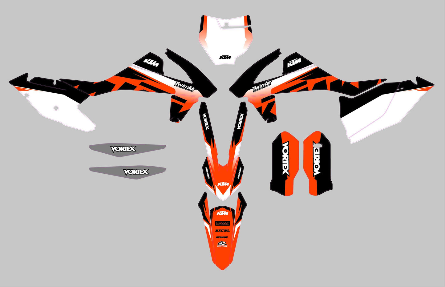 KTM SX 250- 450_(2016-2018) (kit 14) - AndDesign Motocross Templates