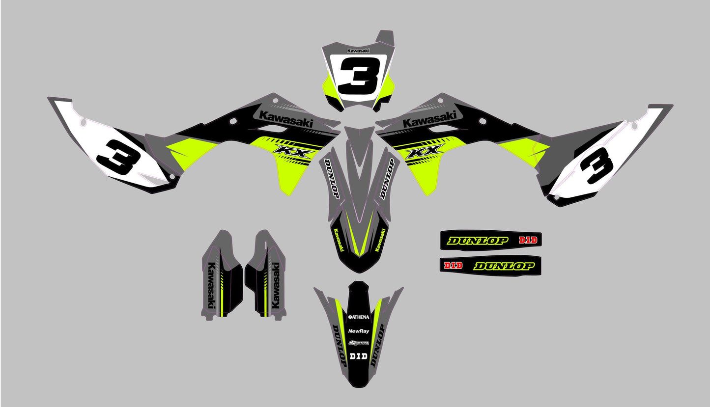 Kawasaki KXF 250-450_(2024-2025) (kit 10) - AndDesign Motocross Templates