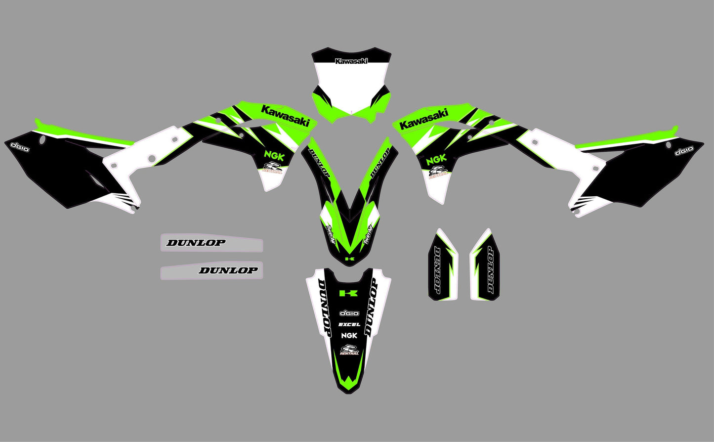 Kawasaki KXF 250-450_(2017 - 2020) (kit 15) - AndDesign Motocross Templates