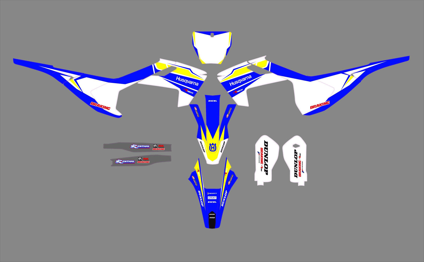 Husqvarna TC FC 125-250-450 (2016-2018) (kit 02) - AndDesign Motocross Templates