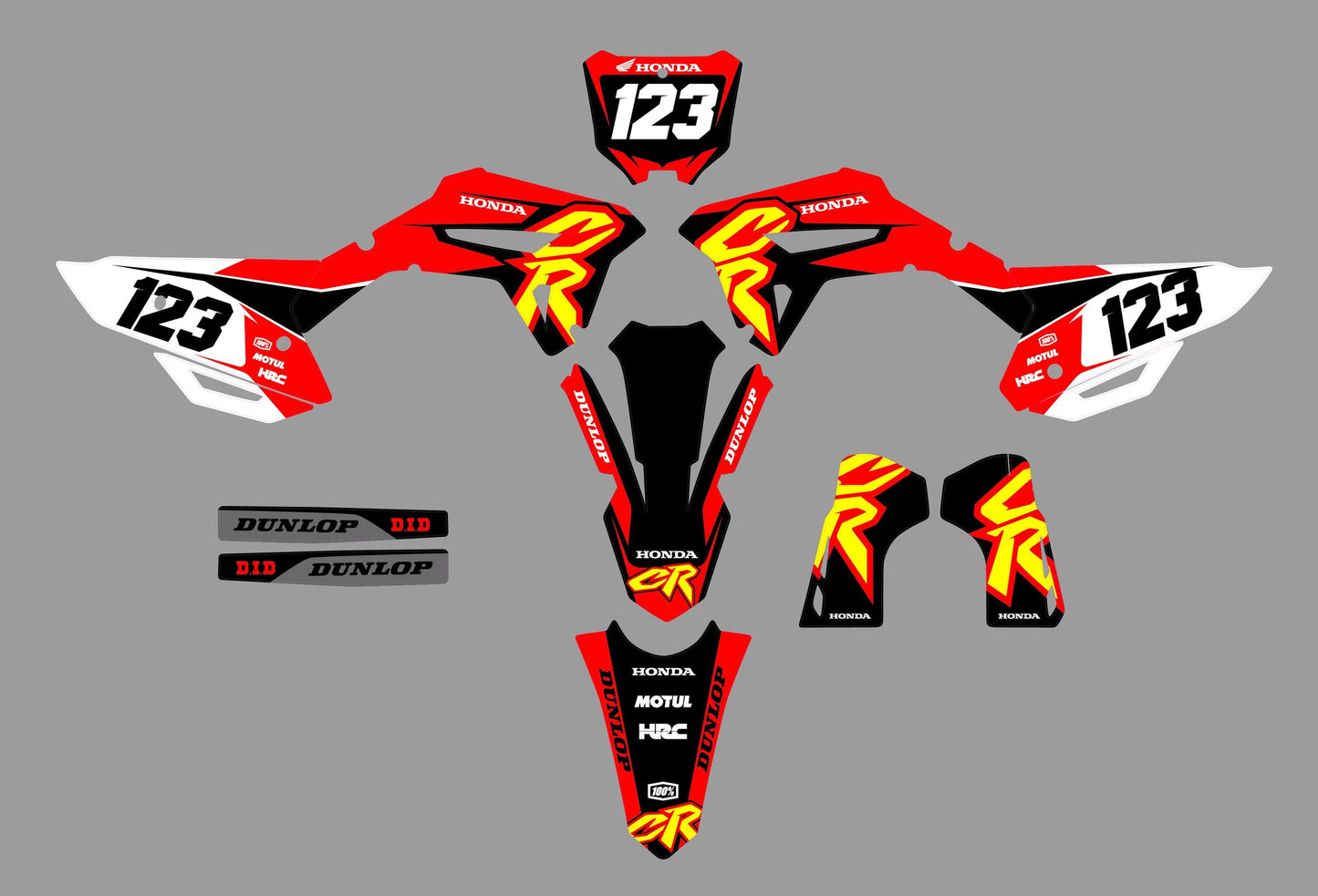 Honda CRF250-450 (2022-2024) (kit 03) - AndDesign Motocross Templates