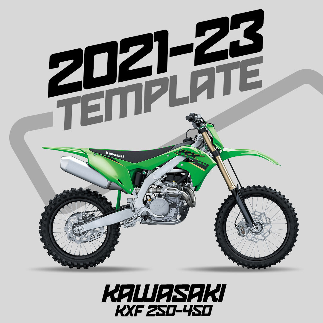KAWASAKI - KXF 250-450 (2021-2023) Template - AndDesign Motocross Templates