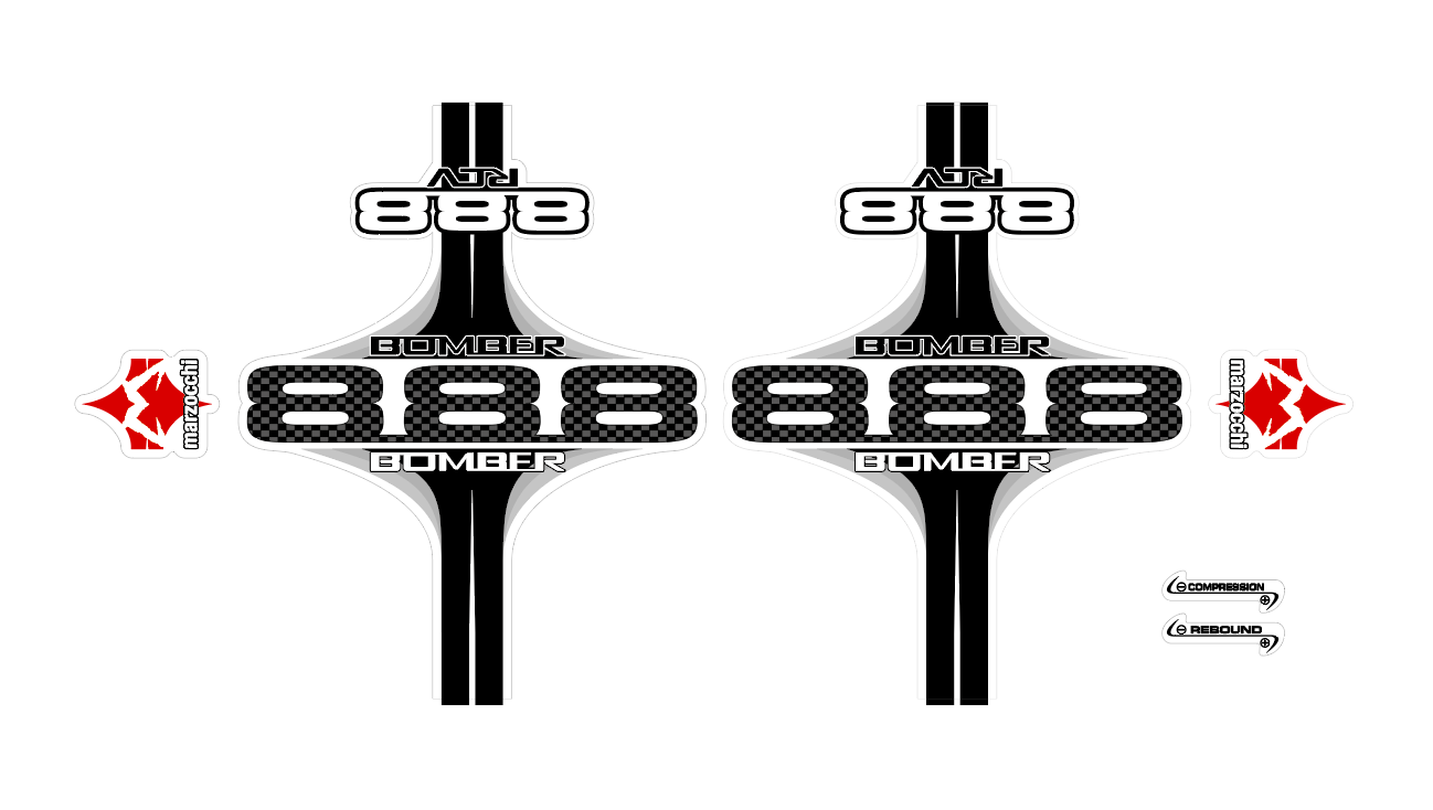 Mountain Bike Forks Graphics (2014-2018 bundle Pack) - AndDesign Motocross Templates