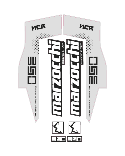 Mountain Bike Forks Graphics (2014-2018 bundle Pack) - AndDesign Motocross Templates