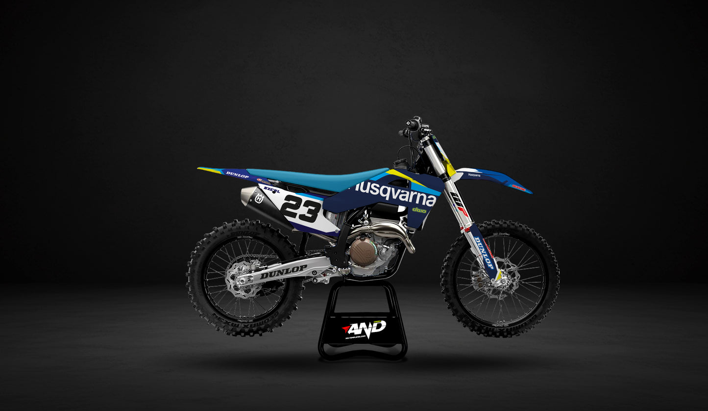 HUSQVARNA TC/FC 250 - 450 (2025) PSD Mockup Fully Customizable - AndDesign Motocross Templates