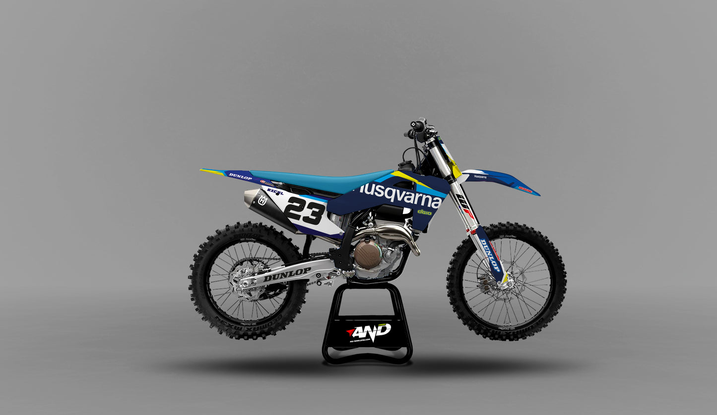 HUSQVARNA TC/FC 250 - 450 (2025) PSD Mockup Fully Customizable - AndDesign Motocross Templates