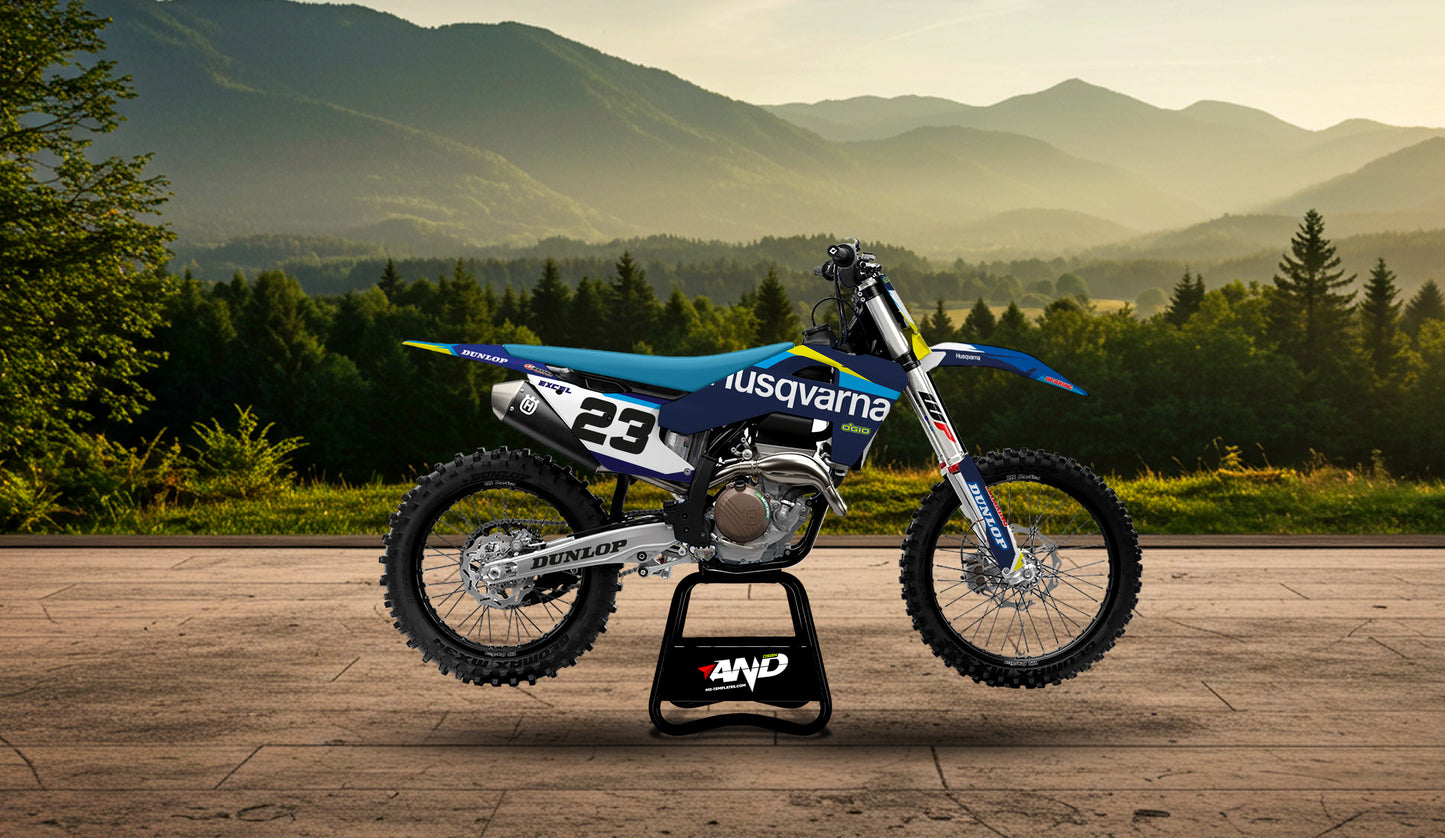 HUSQVARNA TC/FC 250 - 450 (2025) PSD Mockup Fully Customizable - AndDesign Motocross Templates