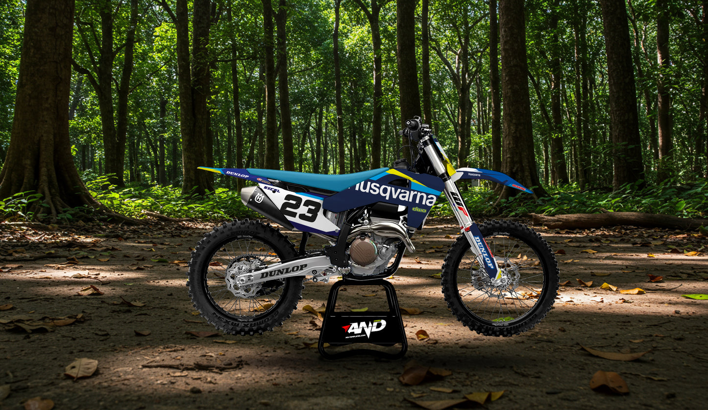 HUSQVARNA TC/FC 250 - 450 (2025) PSD Mockup Fully Customizable - AndDesign Motocross Templates