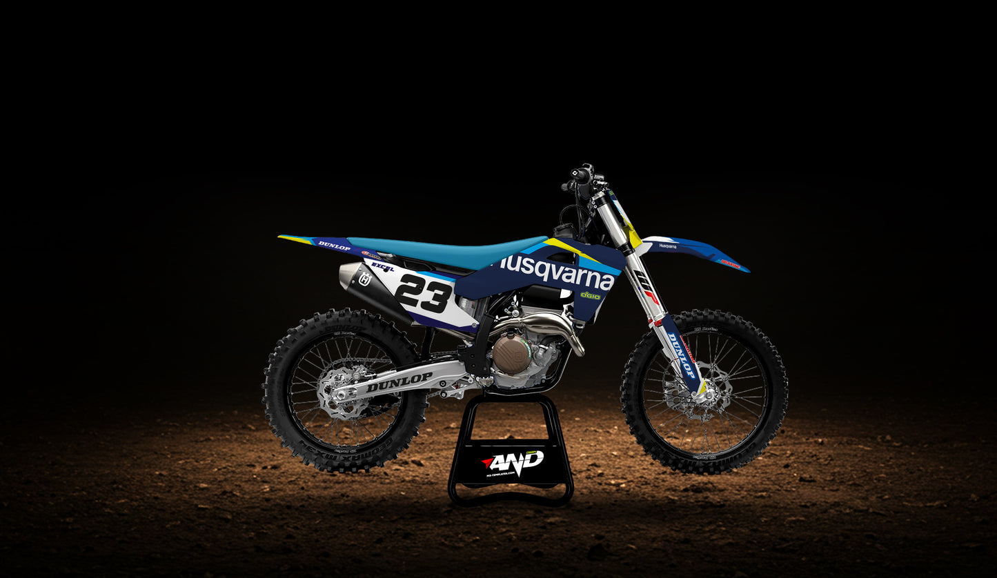 HUSQVARNA TC/FC 250 - 450 (2025) PSD Mockup Fully Customizable - AndDesign Motocross Templates