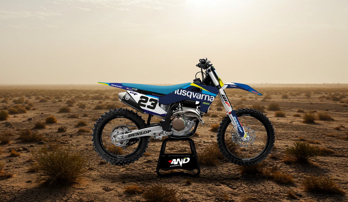 HUSQVARNA TC/FC 250 - 450 (2025) PSD Mockup Fully Customizable - AndDesign Motocross Templates