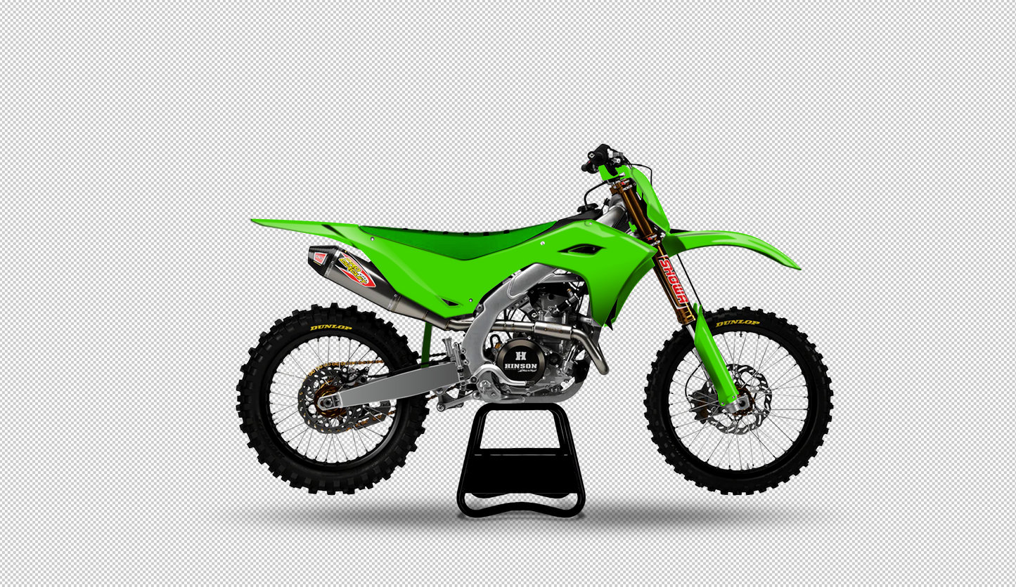 KAWASAKI KX 250 - 450 (2025) PSD Mockup Fully Customizable - AndDesign Motocross Templates