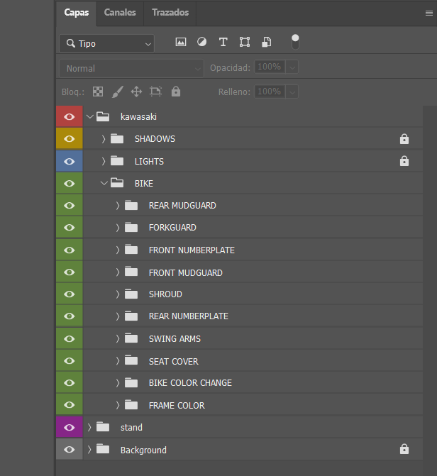 KAWASAKI KX 250 - 450 (2025) PSD Mockup Fully Customizable - AndDesign Motocross Templates