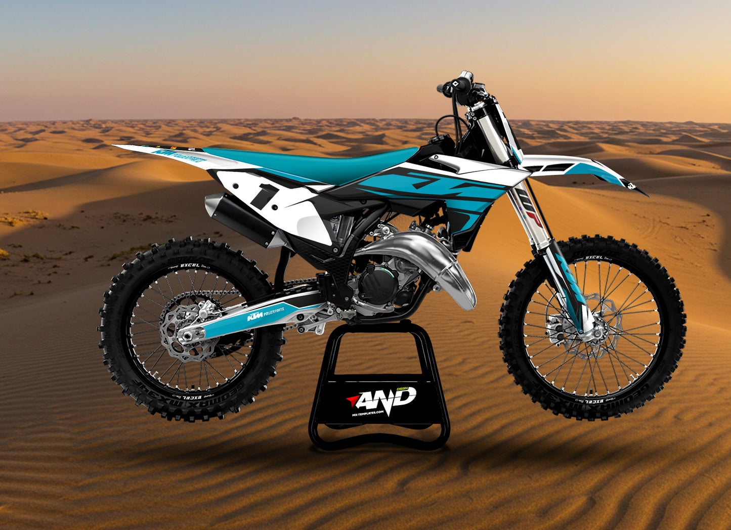KTM SX 250 - 450 (2025) PSD Mockup Fully Customizable - AndDesign Motocross Templates