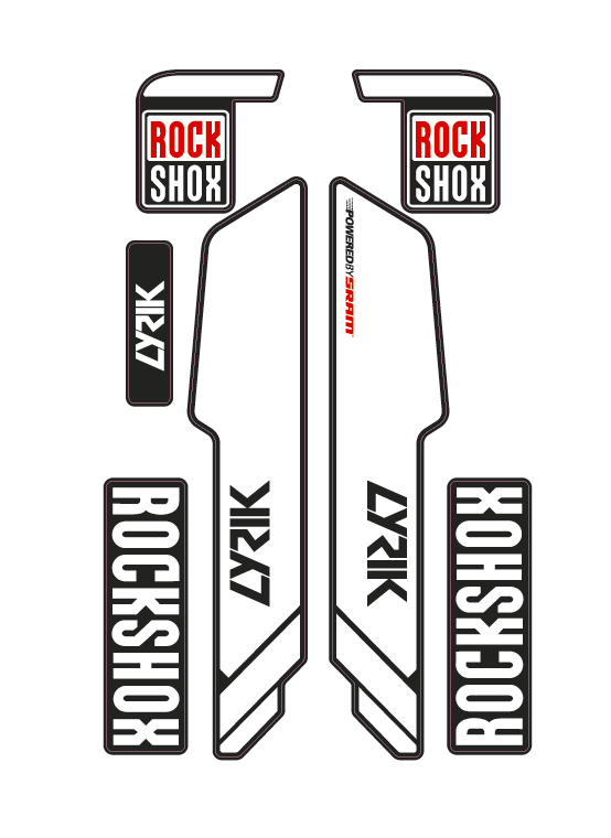 Mountain Bike Forks Graphics (2014-2018 bundle Pack) - AndDesign Motocross Templates