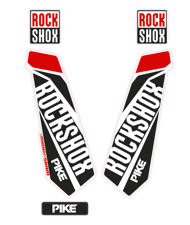 Mountain Bike Forks Graphics (2014-2018 bundle Pack) - AndDesign Motocross Templates