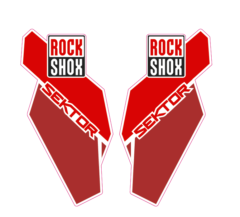 Mountain Bike Forks Graphics (2014-2018 bundle Pack) - AndDesign Motocross Templates