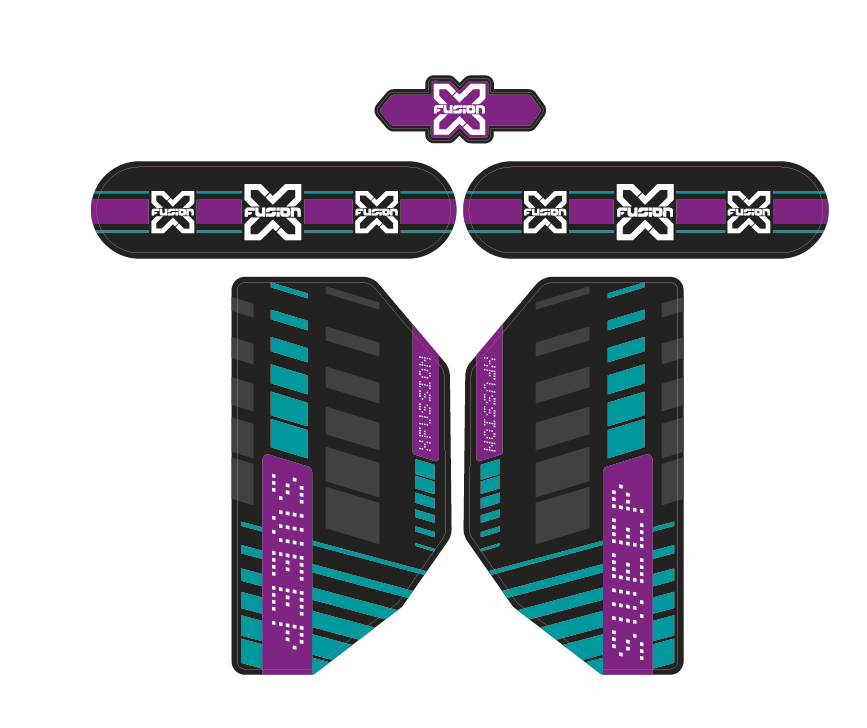 Mountain Bike Forks Graphics (2014-2018 bundle Pack) - AndDesign Motocross Templates