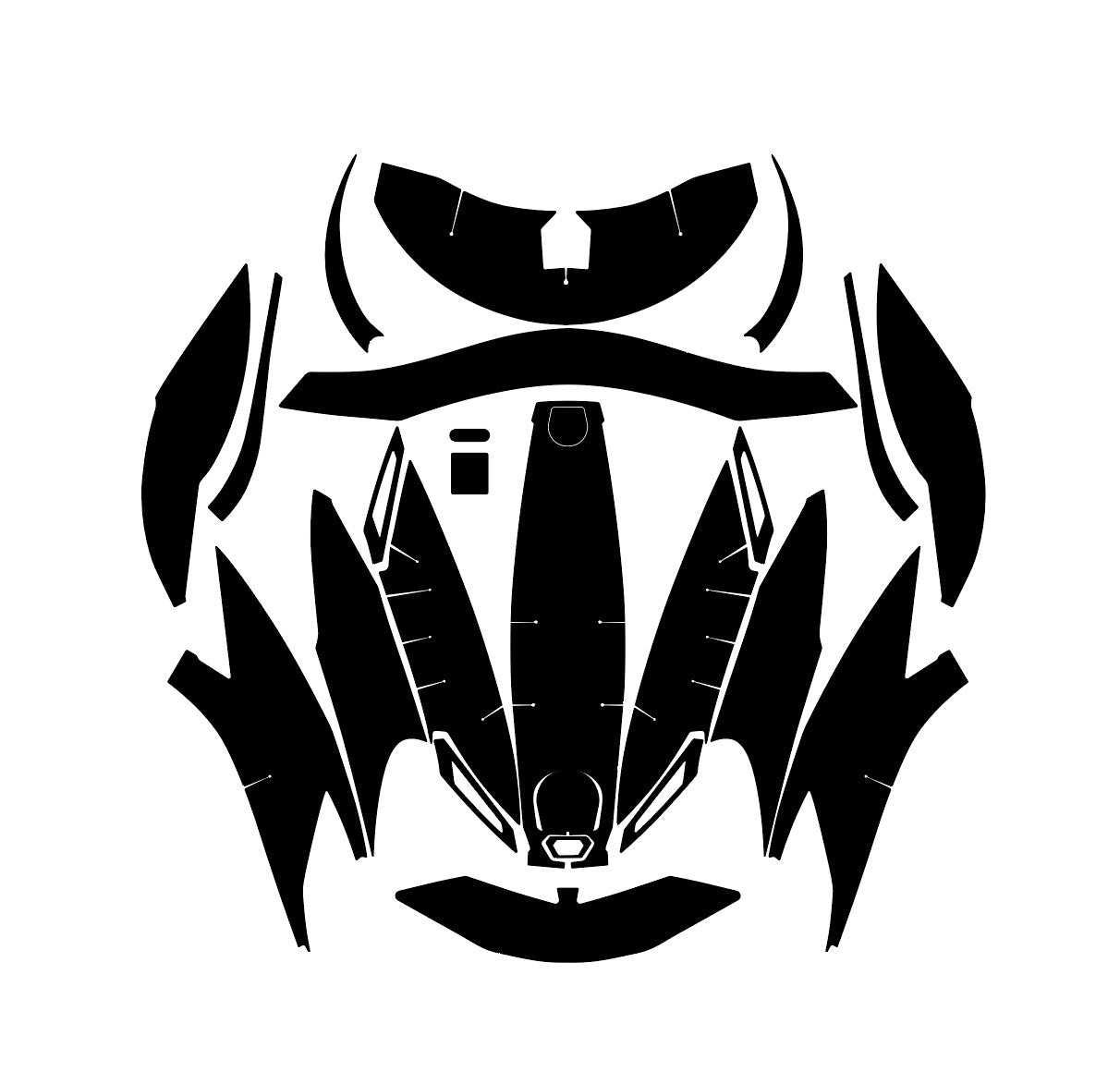 agv pista gp layout abstract AGV Pista GP RR (L-XL) PPF Helmet Template