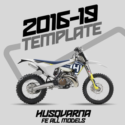 Husqvarna FE All models (2016-2019) Template - AndDesign Motocross Templates