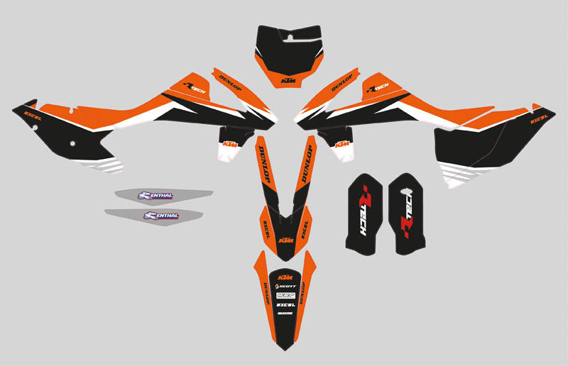 Ready Made Editable designs (Full Bundle pack ) 150 files MX and Enduro / ready for printing - AndDesign Motocross Templates