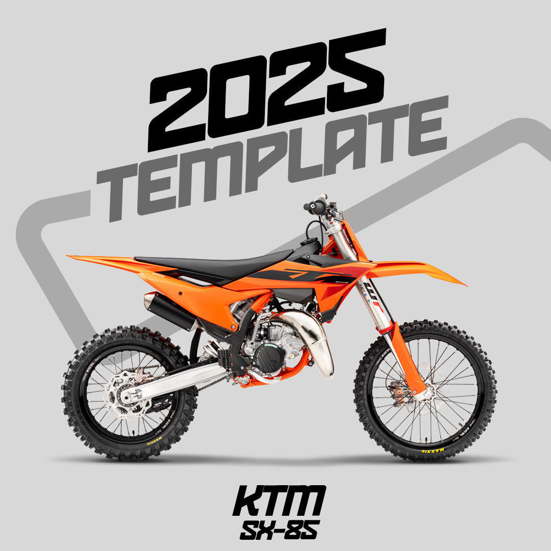 KTM SX 85 (2025) Template - AndDesign Motocross Templates